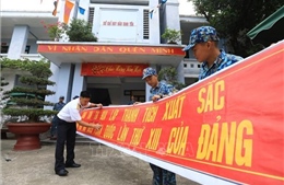 Quân và dân đảo Sinh Tồn hướng về Đại hội XIII của Đảng