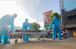 Hậu Giang: Diễn tập cách ly, phong tỏa phòng, chống COVID-19