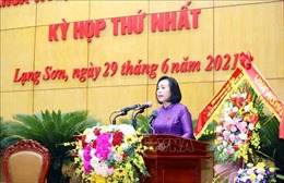 Bà Đoàn Thị Hậu được bầu làm Chủ tịch HĐND tỉnh Lạng Sơn 