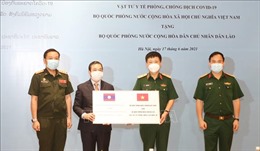 Bộ Quốc phòng Việt Nam trao vật tư y tế tặng Bộ Quốc phòng Lào
