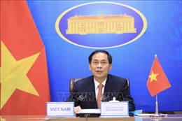 Bộ trưởng ​Ngoại giao Lào chúc mừng Bộ trưởng Ngoại giao Bùi Thanh Sơn
