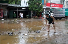 Mưa lớn gây ngập cục bộ ở Lào Cai