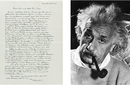 Đấu giá bản thảo quý hiếm của Albert Einstein