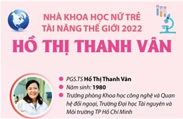 Hồ Thị Thanh Vân - Nhà khoa học nữ trẻ tài năng thế giới 2022