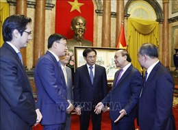 Chủ tịch nước Nguyễn Xuân Phúc làm việc với cán bộ chủ chốt Bộ Ngoại giao 