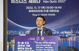 Tọa đàm &#39;Xúc tiến đầu tư, thương mại Hà Nội - Hàn Quốc 2022&#39; tại Hàn Quốc