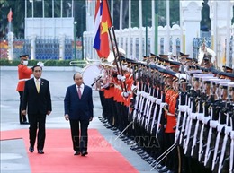 Lễ đón Chủ tịch nước Nguyễn Xuân Phúc và Phu nhân thăm chính thức Vương quốc Thái Lan 
