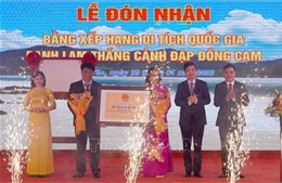 Danh lam thắng cảnh Đập Đồng Cam đón nhận Bằng xếp hạng di tích quốc gia