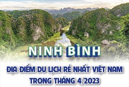 Ninh Bình: Địa điểm du lịch rẻ nhất Việt Nam trong tháng 4/2023