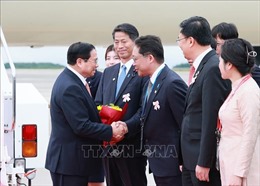 Thủ tướng tới Hiroshima bắt đầu dự Hội nghị thượng đỉnh G7 và làm việc tại Nhật Bản