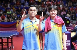 SEA Games 32: Bóng bàn Việt Nam giành HCV đôi nam nữ sau 24 năm chờ đợi
