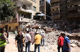 Sập nhà tại Cairo khiến nhiều người thương vong
