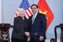 Thủ tướng Phạm Minh Chính tiếp Bộ trưởng Tài chính Hoa Kỳ Janet Yellen