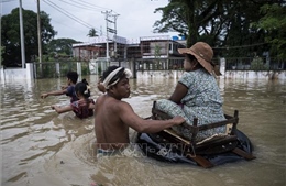 Lũ lụt tại Myanmar khiến hàng nghìn người phải di dời nơi ở