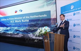 Thủ tướng Hà Lan dự Hội thảo bàn tròn &#39;Luật pháp quốc tế và trật tự trên biển&#39;