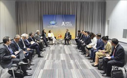 Chủ tịch nước Võ Văn Thưởng gặp Tổng thống Peru Dina Boluarte