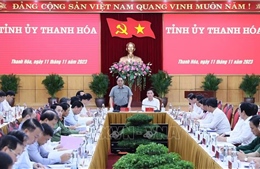 Thủ tướng Phạm Minh Chính làm việc với Ban Thường vụ Tỉnh ủy Thanh Hóa