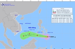 Áp thấp nhiệt đới đang tiến gần Biển Đông