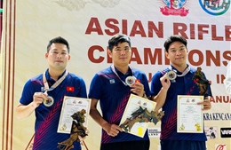 Việt Nam giành Huy chương Bạc đồng đội nam tại Giải Bắn súng Vô địch châu Á 2024