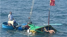 Va chạm tàu trên vùng biển Quảng Ngãi: Một người tử vong, hai người mất tích
