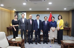 Bộ trưởng Ngoại giao Bùi Thanh Sơn tiếp Chủ tịch Hội Giao lưu Kinh tế, Văn hóa Hàn Quốc - Việt Nam