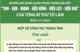 Tổng Bí thư Tô Lâm nêu một số giải pháp trọng tâm để khẩn trương thực hiện tinh gọn tổ chức bộ máy của hệ thống chính trị