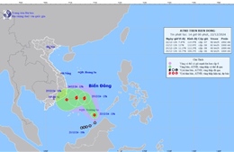 Thời tiết đêm 22/12: Áp thấp nhiệt đới có khả năng mạnh lên thành bão