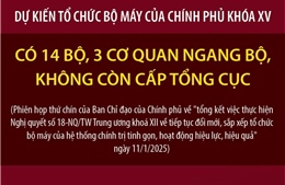 Dự kiến tổ chức bộ máy của Chính phủ khóa XV