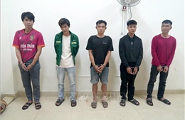 Bắt giữ 5 đối tượng gây ra 3 vụ cướp tài sản của người đi đường