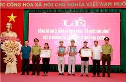 Tổ quốc ghi công hai liệt sỹ Kiểm lâm Hà Giang