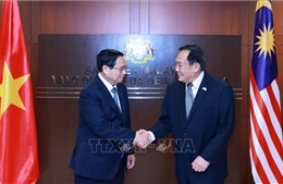 Thủ tướng Phạm Minh Chính hội kiến Chủ tịch Thượng viện và Hạ viện Malaysia