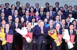 Lãnh đạo Đảng, Nhà nước dự Lễ công bố các nghị quyết, quyết định sáp nhập đơn vị hành chính