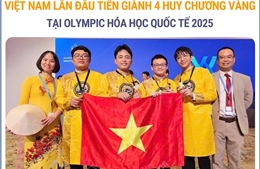 Việt Nam giành 4 Huy chương Vàng tại Olympic Hóa học Quốc tế 2025