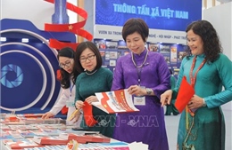 Ấn tượng Khu trưng bày của TTXVN tại Triển lãm thành tựu Đất nước