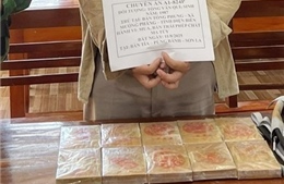 Bắt đối tượng mua, bán trái phép 10 bánh heroin