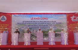 Khởi công các dự án phục vụ giải phóng mặt bằng xây dựng đường sắt Lào Cai - Hà Nội - Hải Phòng