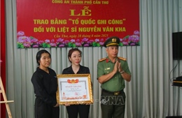 Tổ chức Lễ trao bằng Tổ quốc ghi công đối với Liệt sĩ Nguyễn Văn Kha