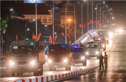 Các đoàn diễu binh, diễu hành A80 tập trung về Cung thể thao Quần Ngựa