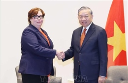 Tổng Bí thư Tô Lâm tiếp Chủ tịch Đảng Cộng sản Phần Lan Tiina Sandberg