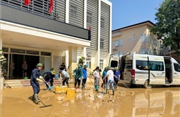 Tuổi trẻ Thủ đô tiếp sức Thái Nguyên và Lạng Sơn khắc phục hậu quả bão lũ
