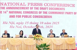 Họp báo quốc tế công bố dự thảo các Văn kiện trình Đại hội XIV của Đảng để lấy ý kiến nhân dân