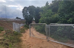 Lắp lại đoạn rào cao tốc Vạn Ninh - Cam Lộ do người dân tự ý tháo dỡ