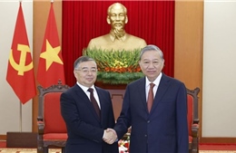 Tổng Bí thư Tô Lâm tiếp Trưởng Ban Tuyên truyền Trung ương Đảng Cộng sản Trung Quốc