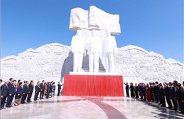 Tổng Bí thư Tô Lâm dự Lễ khánh thành Công viên Hữu nghị Lào - Việt Nam ở thủ đô Viêng Chăn