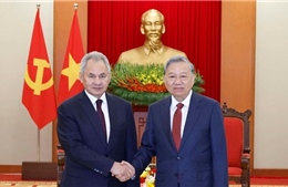 Tổng Bí thư Tô Lâm tiếp Thư ký Hội đồng An ninh Liên bang Nga