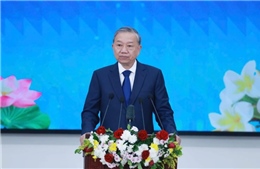 Tổng Bí thư Tô Lâm phát biểu chính sách tại Học viện Chính trị và Hành chính Quốc gia Lào