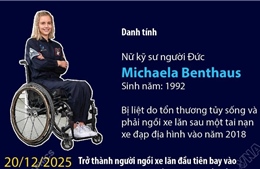 Michaela Benthaus - người ngồi xe lăn đầu tiên bay vào không gian