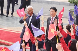 Chủ tịch nước Lương Cường chủ trì lễ đón chính thức Chủ tịch Hội đồng châu Âu