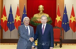 Tổng Bí thư Tô Lâm tiếp Chủ tịch Hội đồng châu Âu