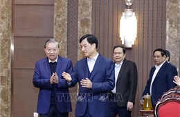 Tổng Bí thư Tô Lâm làm việc với Ban Thường vụ Thành ủy Hà Nội